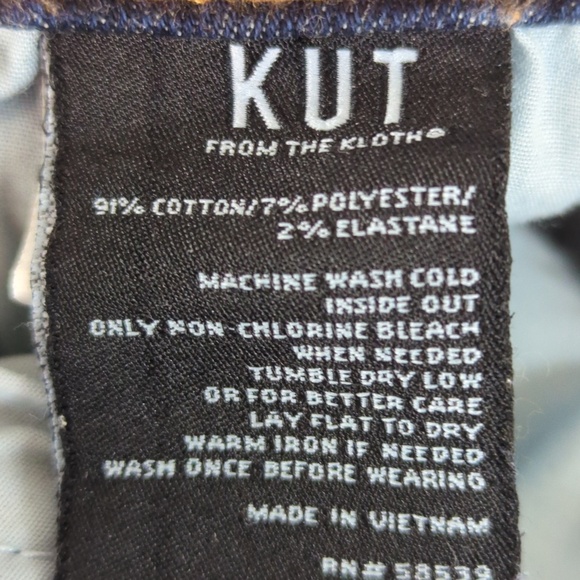 Kut From the Kloth Catherine Boyfriend Jeans SZ 4 - Picture 12 of 12